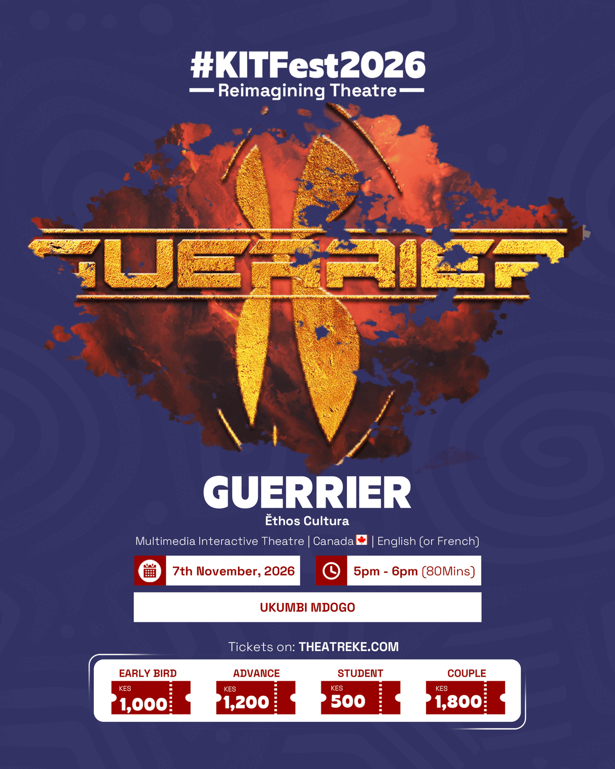 Guerrier Official Poster