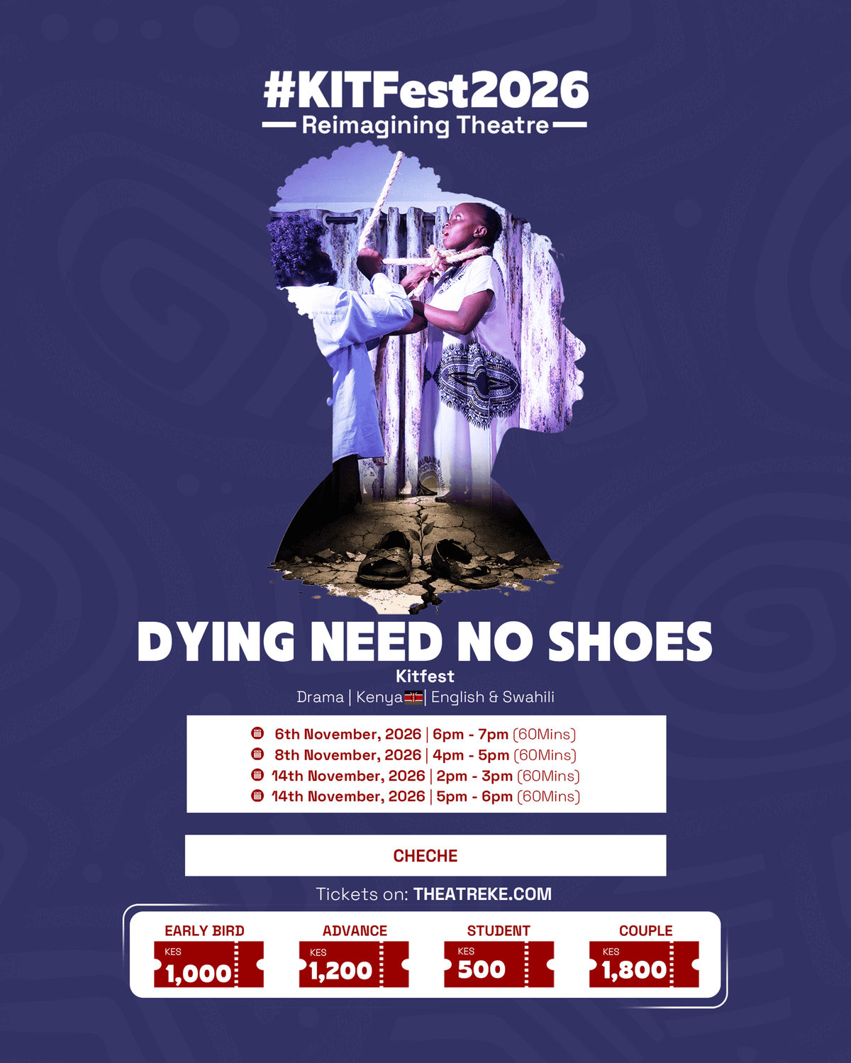 Dying need no Shoes Official Poster